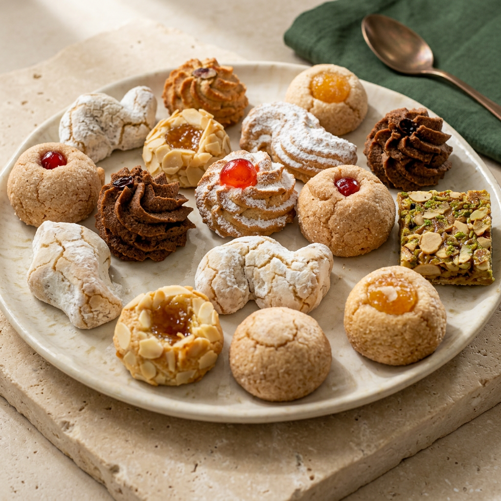 Dettaglio di biscotti artigianali siciliani